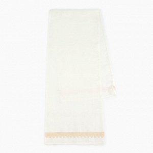 Дорожка на стол «Этель» Kitchen linen, 40x176 см, лён 100%, 240 г/м², белая