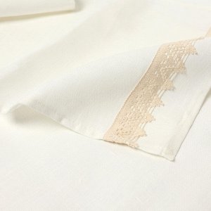Дорожка на стол «Этель» Kitchen linen, 40x176 см, лён 100%, 240 г/м², белая