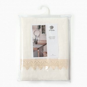 Дорожка на стол «Этель» Kitchen linen, 40x176 см, лён 100%, 240 г/м², белая