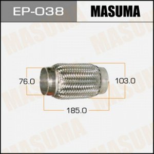 Гофра глушителя MASUMA 76x185 EP-038