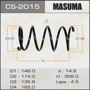 Пружина подвески MASUMA front X-TRAIL/ T30, NT30 CS-2015