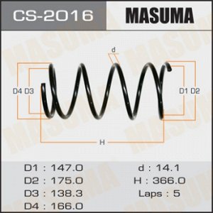 Пружина подвески MASUMA front X-TRAIL/ PNT30 CS-2016