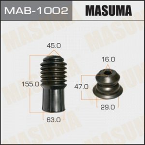 Пыльники стоек универсальные MASUMA, отбойник D=16, H=47 MAB-1002