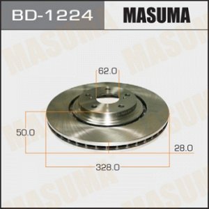 Диск тормозной MASUMA front LEXUS/ RX270, 350, 450H [уп.2] BD-1224