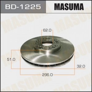 Диск тормозной MASUMA front MARKII/ GX90, 10#, JZX9#, 10# [уп.2] BD-1225