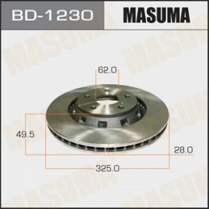 Диск тормозной MASUMA front VENZA/ AGV1#, GGV1# [уп.2] BD-1230