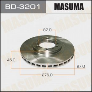Диск тормозной MASUMA front PAJERO, MONTERO/ V45W 90-04 [уп.2] BD-3201