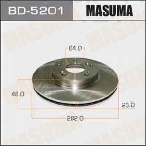 Диск тормозной MASUMA front CIVIC, FR-V, STREAM, CR-V [уп.2] BD-5201