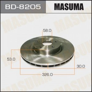 Диск тормозной MASUMA front IMPREZA GR, GV 07- BD-8205