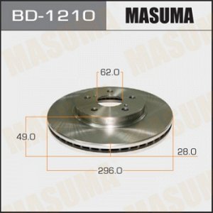 Диск тормозной MASUMA front CAMRY, IPSUM, NADIA/ ACV3#, ACM2# [уп.2] BD-1210