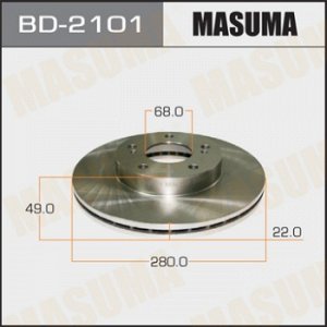 Диск тормозной MASUMA front AVENIR/ W11 98-05 [уп.2] BD-2101