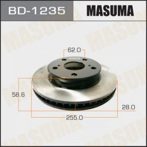 Диск тормозной MASUMA front HILUX/ KUN15 [уп.2] BD-1235