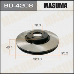 Диск тормозной MASUMA front MAZDA3 BD-4208