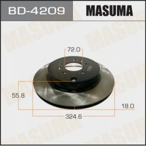 Диск тормозной MASUMA rear CX-9 BD-4209