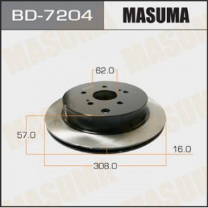 Диск тормозной MASUMA rear ESCUDO [уп.2] BD-7204