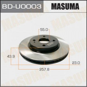 Диск тормозной MASUMA front DEMIO [уп.2] BD-U0003