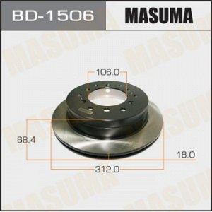 Диск тормозной MASUMA rear RAV4/ ASA33L [уп.2] BD-1506