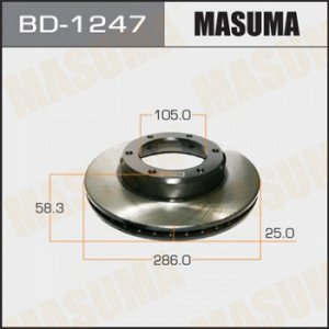Диск тормозной MASUMA front LAND CRUISER/ FJ80L [уп.2] BD-1247