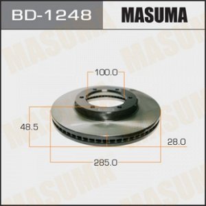 Диск тормозной MASUMA front HIACE/ KZH120G [уп.2] BD-1248