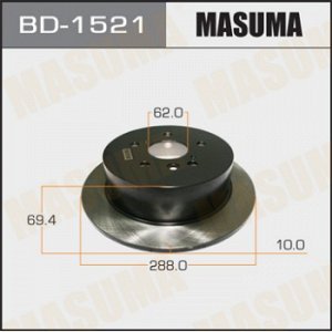 Диск тормозной MASUMA rear HARRIER/ MCU30W [уп.2] BD-1521