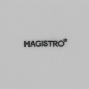 Тарелки Magistro Mien, d=26.3 см, набор 6 шт., фарфор, белые