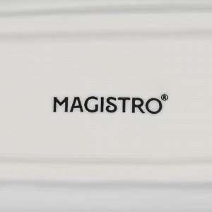 Блюдо фарфоровое Magistro «Рыбка», 35?7,5?2,5 см, цвет белый