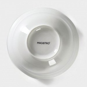 Салатник фарфоровый Magistro «Бланш», 700 мл, d=15 см, цвет белый