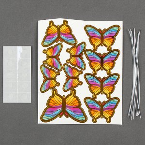 Набор для украшения торта «Бабочки», 10 шт., разноцветный