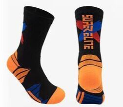 Спортивные мужские носки с терморегуляцией, цвет черный/оранжевый