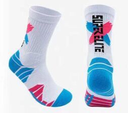 Спортивные мужские носки с терморегуляцией, цвет белый/синий/розовый