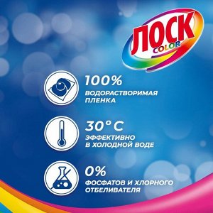 Losk Капсулы для стирки ЛОСК Color для цветного белья, 12 капсул