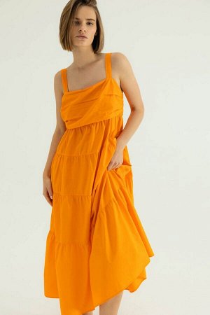 Платье жен. (151157) ярко-оранжевый
