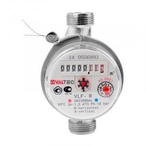 Счетчик д/воды Valtec без КМЧ, 1/2" до+ 90 C, универсальный