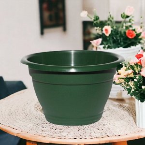 Цветочный горшок "Приз" 0,6 л, без поддона, зеленый