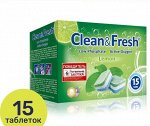 Таблетки для посудомоейчной машины Сlean&amp;Fresh  Allin1, 15шт по 20гр