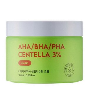 Крем для лица с 3 видами кислот и центеллой азиатской ShinCos.Lab AHA/BHA/PHA Centella 3% Cream, 100мл