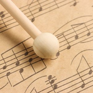 Музыкальный инструмент Гонг Music Life 9 см, колотушка в комплекте