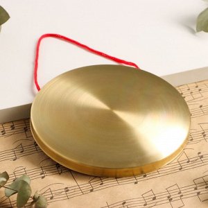 Музыкальный инструмент Гонг Music Life 15 см, колотушка в комплекте