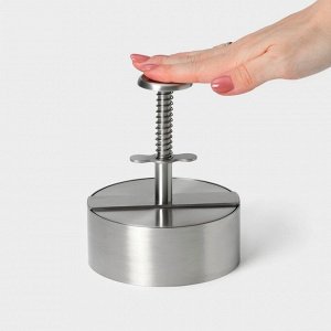 Пресс для бургеров Magistro Steel, 14x11.5 см, 304 сталь, серебристый
