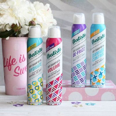 Сухие шампуни BATISTE, есть для поврежденных волос