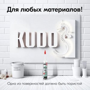 Клей монтажный акриловый белый Быстрый монтаж KUDO Home Turbo 280 мл