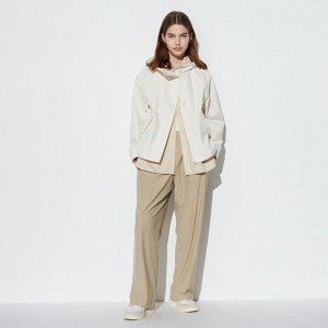 UNIQLO - ультраэластичные прямые широкие брюки AIRism (70-72см)  - 31 BEIGE