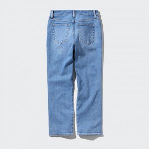 UNIQLO - узкие джинсы стрейч до щиколотки (68 см) - 03 GRAY