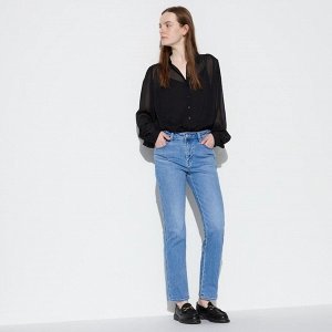 UNIQLO - узкие джинсы стрейч до щиколотки (73,5 см) - 63 BLUE