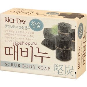 Мыло туалетное скраб LION Korea Rice Day 100г Каштан