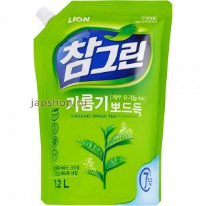 Средство для посуды LION Korea Chamgreen 1,2л Зеленый чай дой-пак