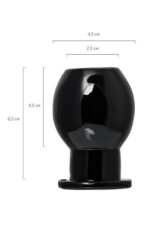 Анальная втулка TOYFA Basic M, TPE, Ø 4,5 см, L 6,5 см, чёрная