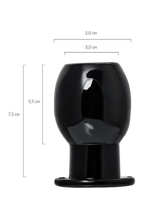 Анальная втулка TOYFA Basic L, TPE, Ø 5 см, L 7,5 см, чёрная