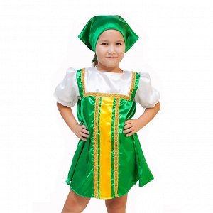 Карнавальный костюм "Плясовой", цвет зеленый, 5-7 лет, рост 122-134  2519