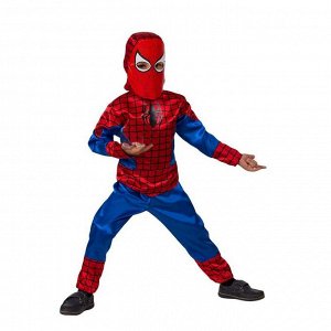 Карнавальный костюм «Человек-паук», текстиль, размер 30, рост 116 см